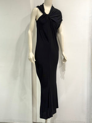 2000s Jean Paul Gaultier draped knot maxi dress