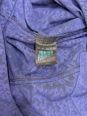 1990s Jean Paul Gaultier transparent lace bomber jacket