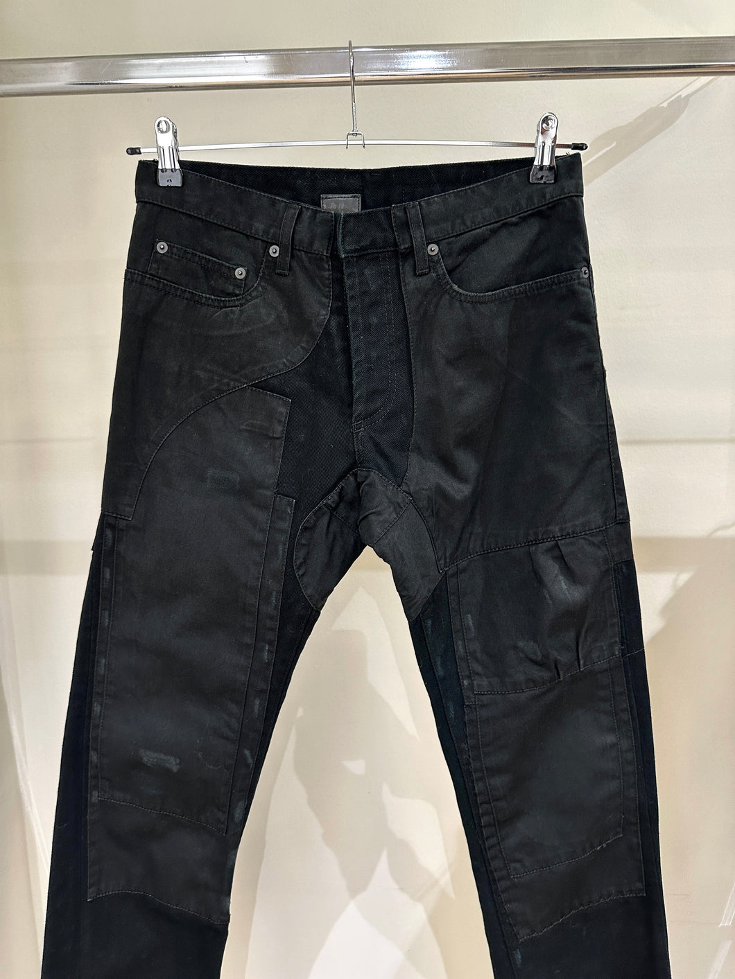 FW2007 Dior by Hedi Slimane “Navigate” patchwork jeans