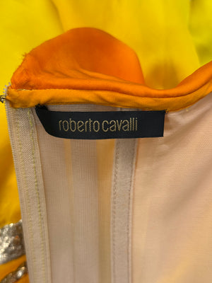 S/S2006 Roberto Cavalli runway flake mini dress