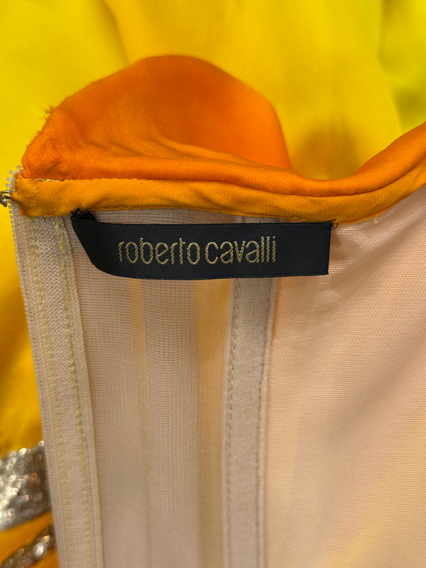 S/S2006 Roberto Cavalli runway flake mini dress