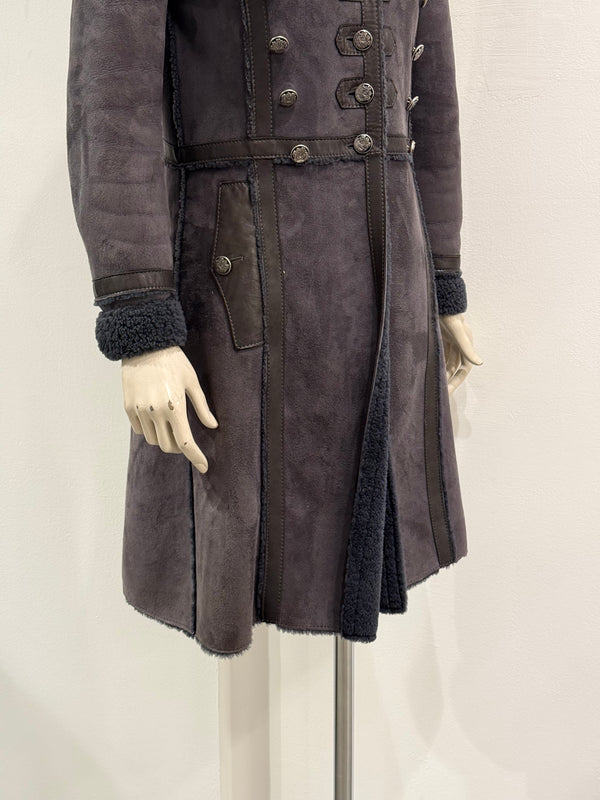 F/W2006 Dolce & Gabbana shearling napoleon coat