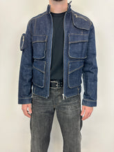 Load image into Gallery viewer, 1990s Katharine Hamnett London cargo denim jacket
