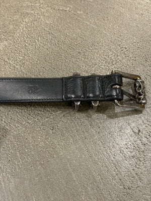 Chrome Hearts 1 inch 3-piece leather roller belt