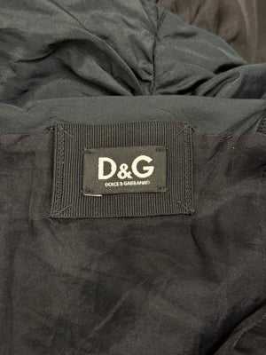 2000s Dolce & Gabbana ruched draped mini dress