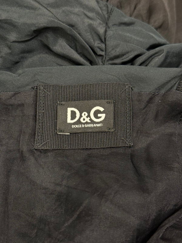 2000s Dolce & Gabbana ruched draped mini dress