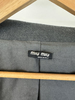 2000s Miu Miu Cargo wool cropped jacket