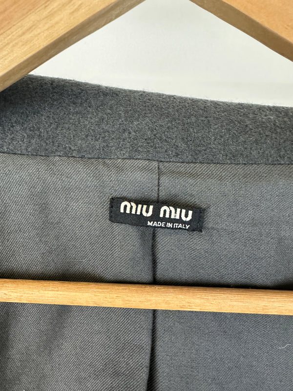 2000s Miu Miu Cargo wool cropped jacket