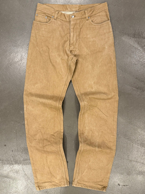 2000s Helmut Lang brown denim