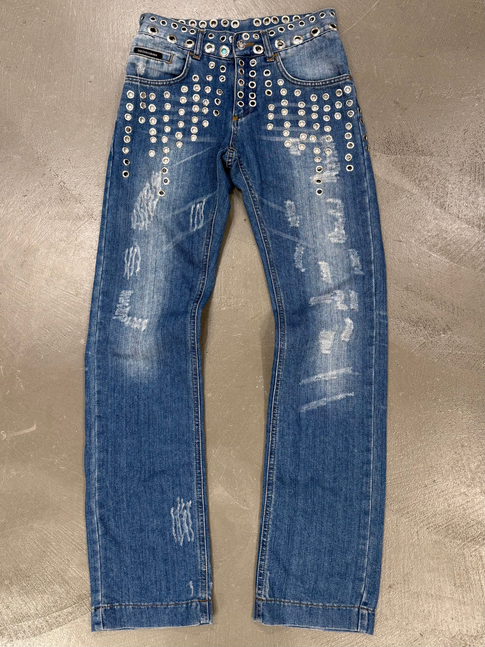 S/S2006 Dolce & Gabbana eyelet jeans