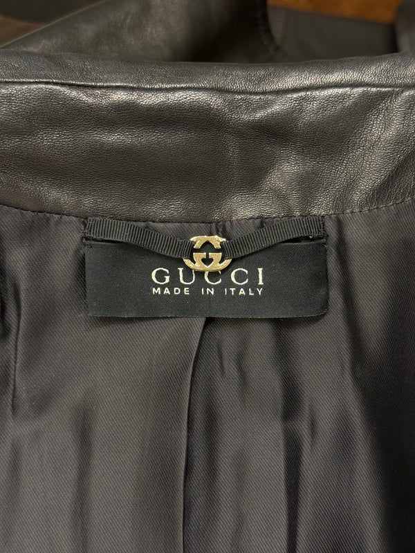 2004 Gucci by Tom Ford leather trench coat