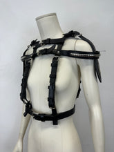 Load image into Gallery viewer, A/W2011 Alexander McQueen bondage leather studded harness
