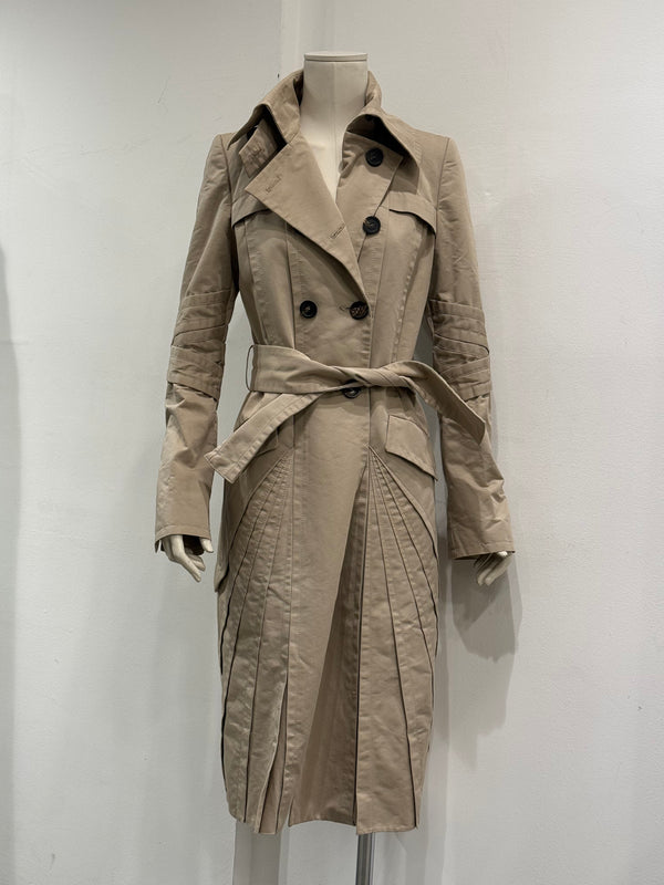 2004 Gucci by Tom Ford paneled nylon trench coat