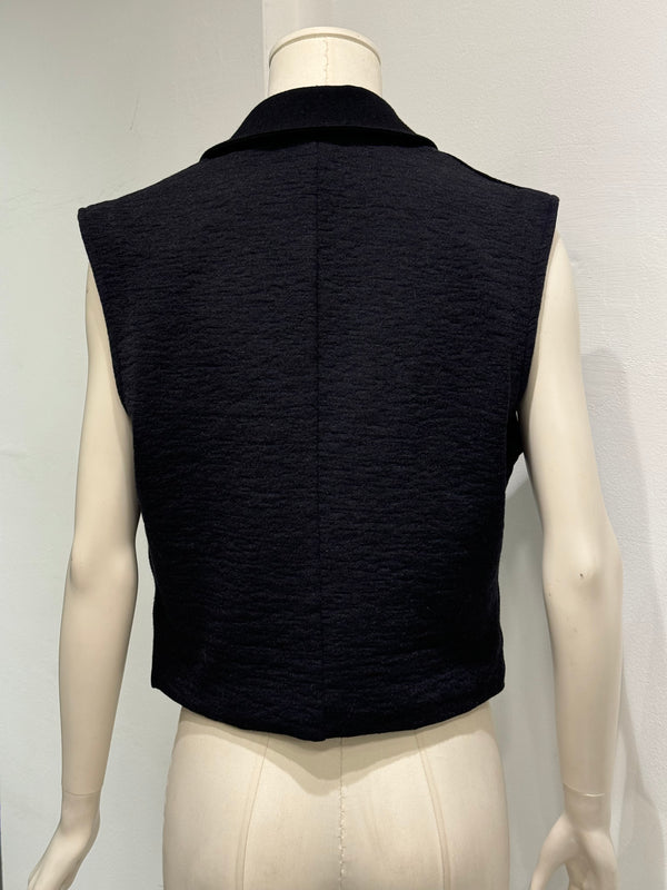 A/W1989 Helmut Lang runway wool vest with metal trinkets