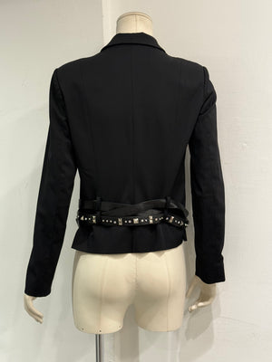 A/W2004 Christian Dior by Galliano buckle detail bondage tailored blazer jacket