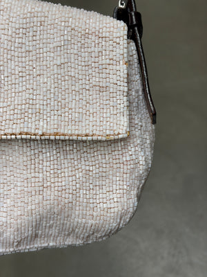 2000 Fendi limited edition embossed hand-beaded Baguette bag
