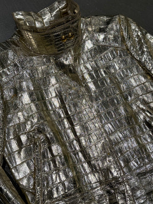S/S2010 Gucci by Frida Giannini runway real alligator biker jacket