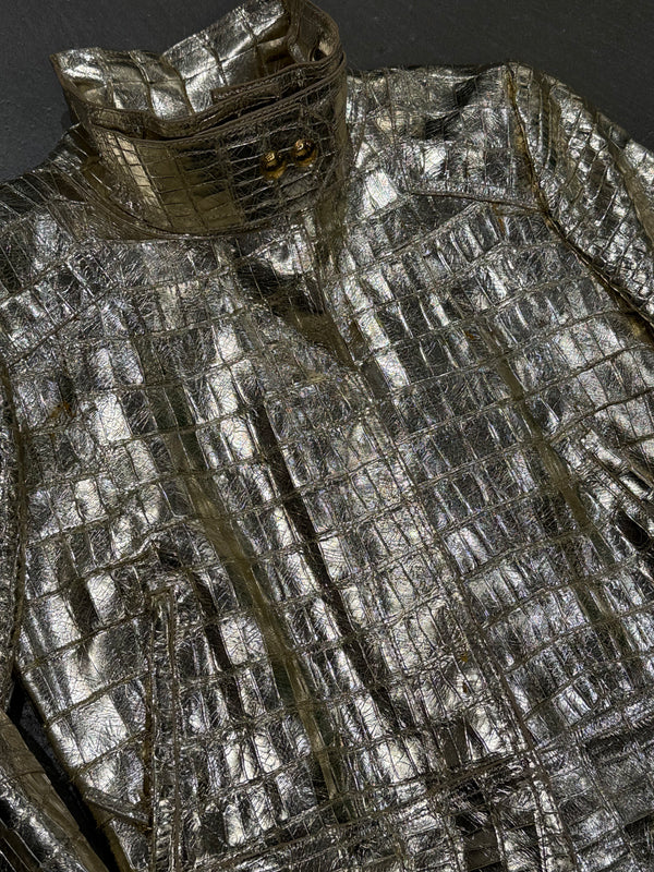 S/S2010 Gucci by Frida Giannini runway real alligator biker jacket