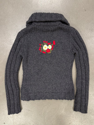 2000s Dolce & Gabbana floral cardigan