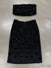 Load image into Gallery viewer, S/S 1999 Dolce &amp; Gabbana paillettes beaded skirt set
