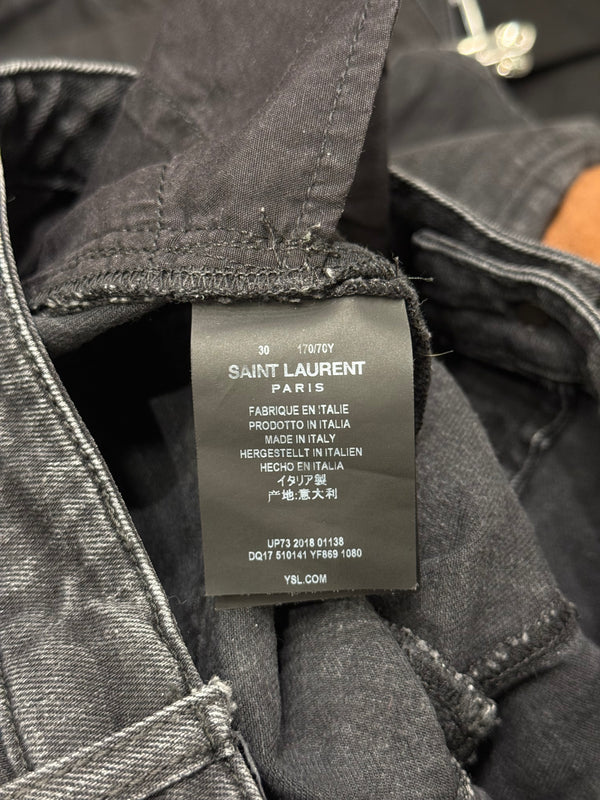 2018 Saint Laurent black skinny jeans