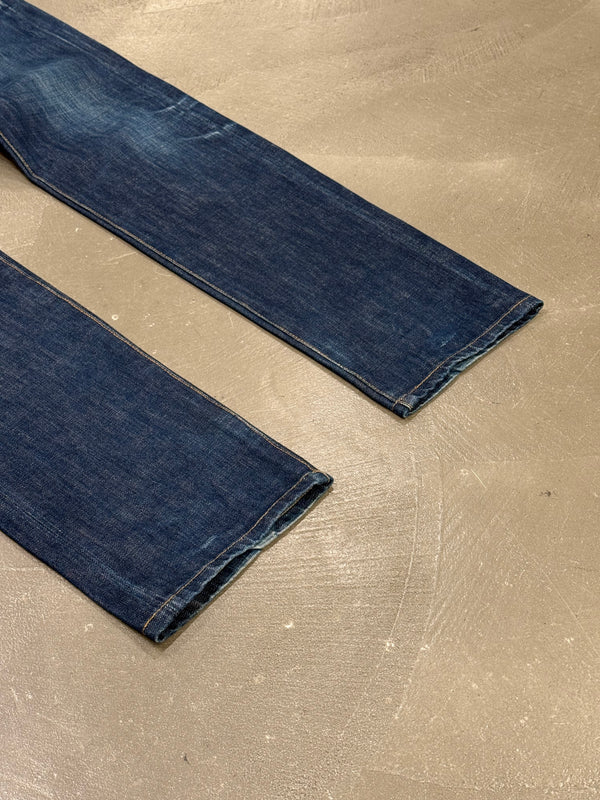 2000s Dior by Hedi Slimane faded raw denim