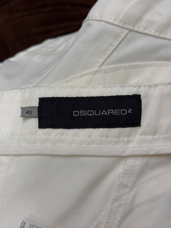 S/S2004 Dsquared2 white cargo zipper top