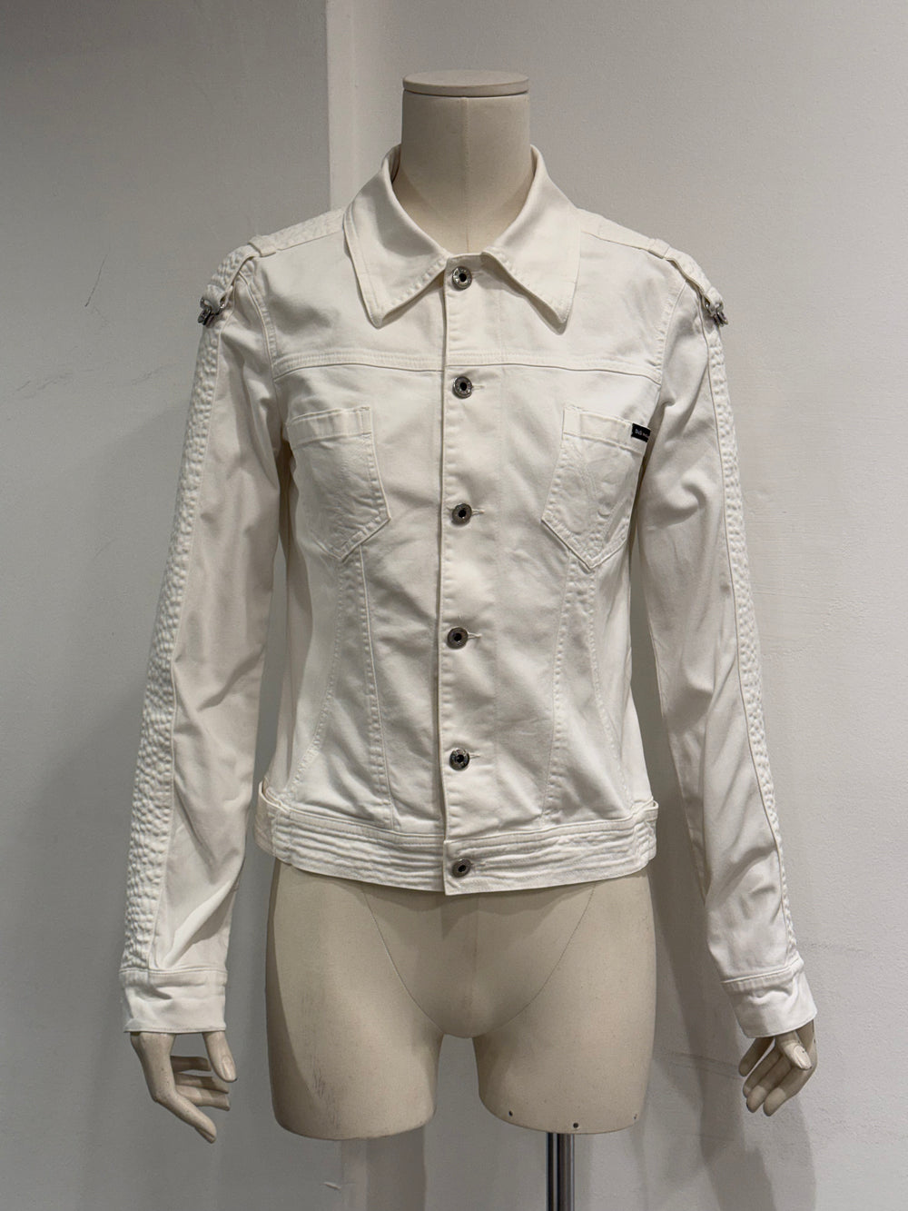 2000s Dolce & Gabbana shoulder straps cotton jacket