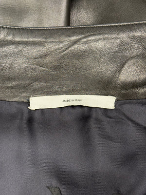 A/W2003 Yves Saint Laurent by Tom Ford ruffled leather coat