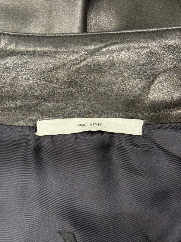 A/W2003 Yves Saint Laurent by Tom Ford ruffled leather coat