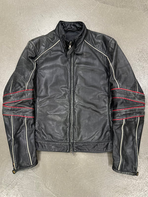 2000s Prada moto leather jacket