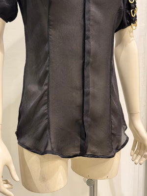 2000s Dsquared2 bondage D-ring shirt