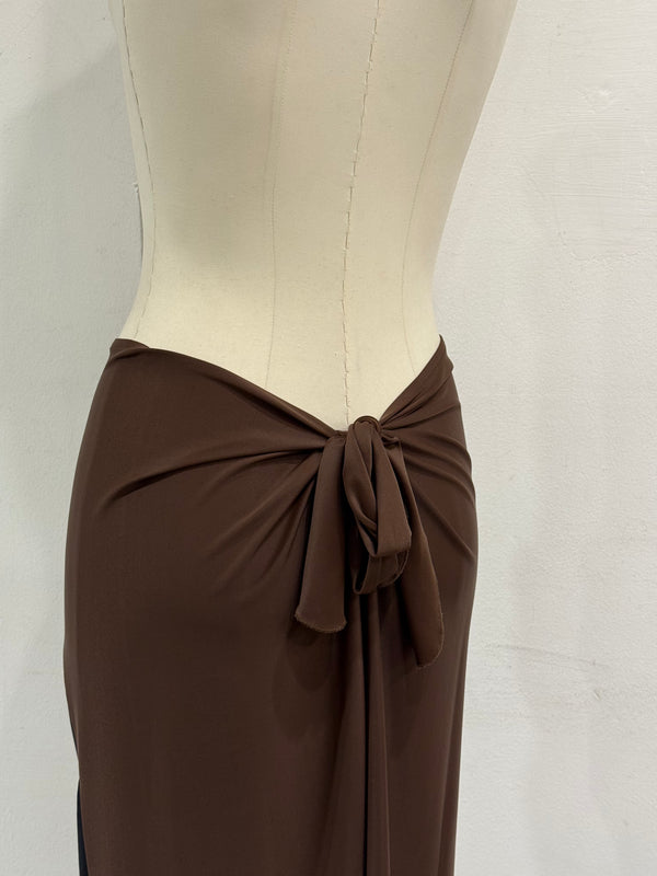 2000s Fendi stretch top and long skirt set