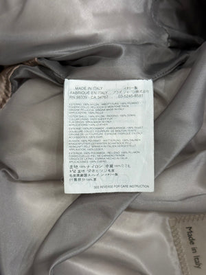 2000s Prada shearling-collar puffer jacket