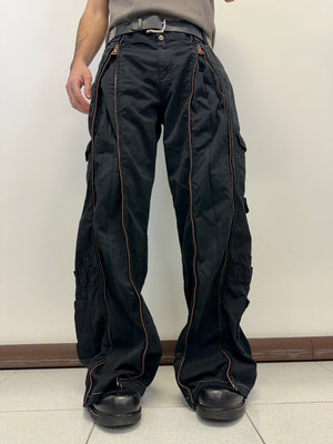 SS2003 D&G parachute full zipper cargo pants