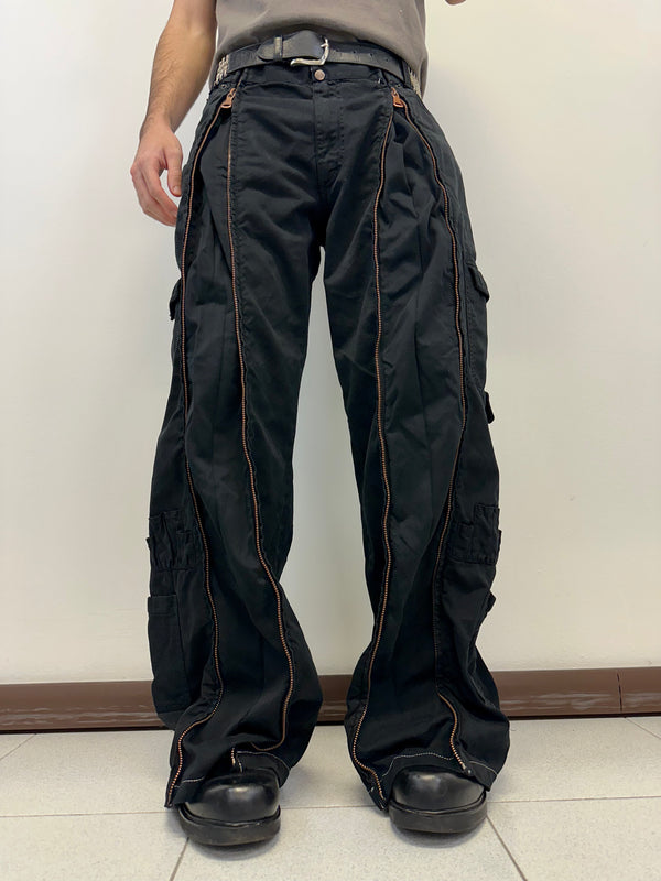 SS2003 D&G parachute full zipper cargo pants