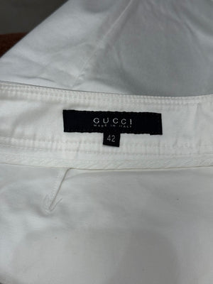 2004 Gucci by Tom Ford white Cotton pants