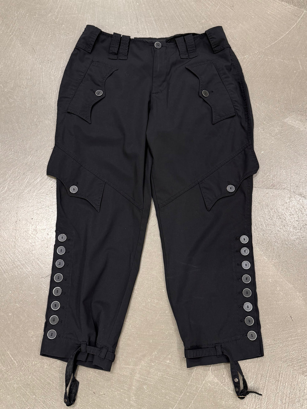 1990s Jean Paul Gaultier multi-pocket snap cargo short pants