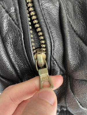 1980s Armani leather bomber jacket