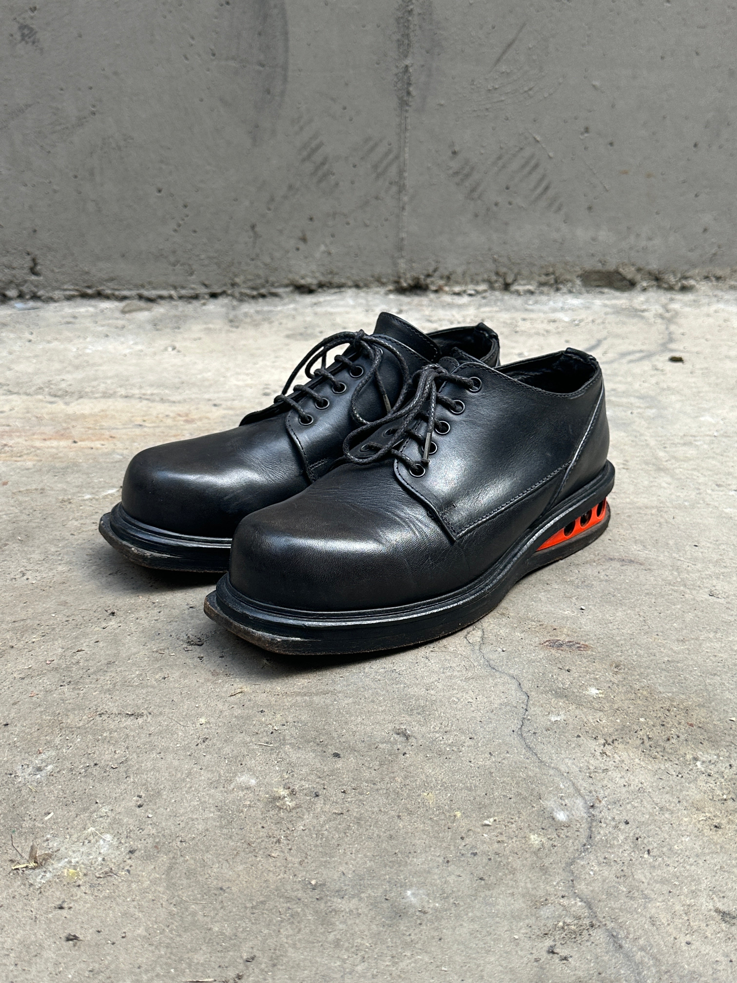 SS1997 Dirk Bikkembergs “Easy Rider” orange derby boots