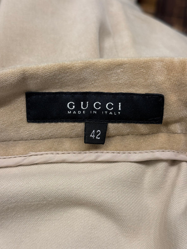 2002 Gucci by Tom Ford flared velvet pants