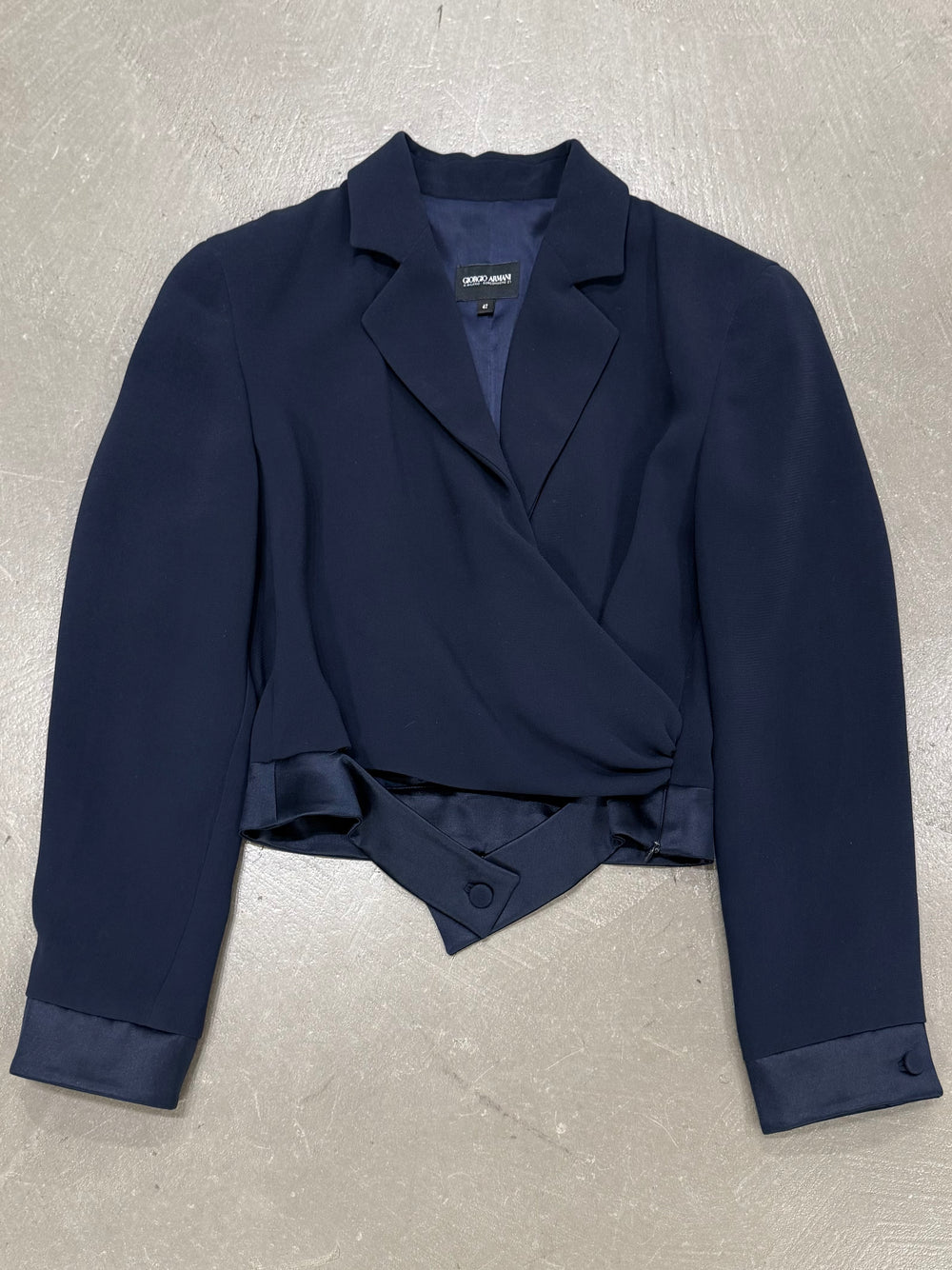 1990s Giorgio Armani cropped wrap blazer