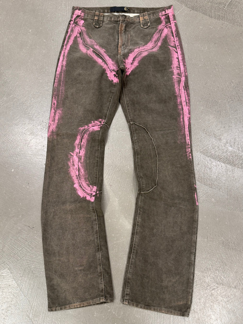 2000s Roberto Cavalli painted pants