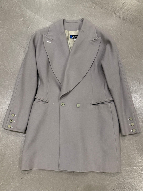 1990s Claude Montana double-breasted wool coat