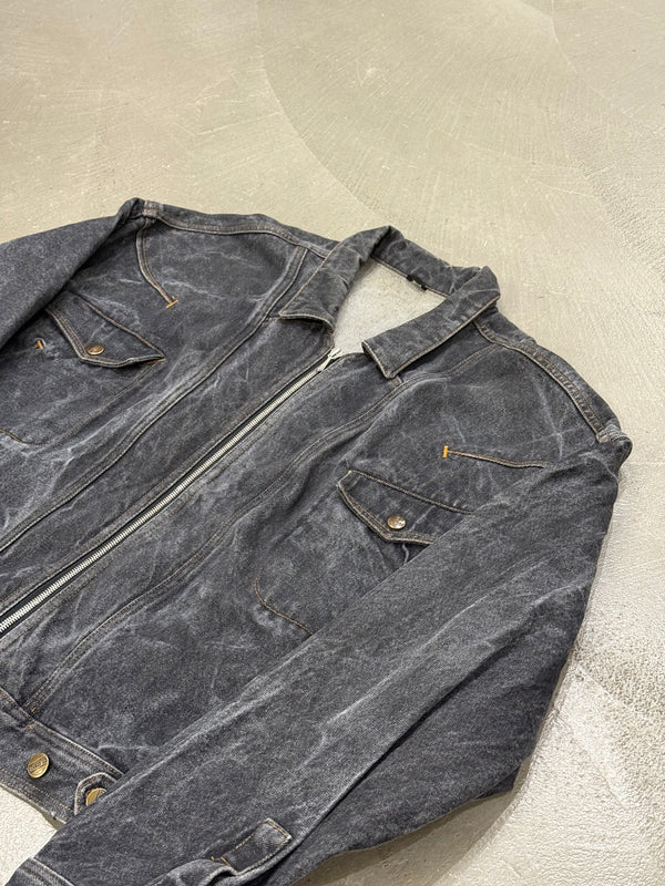 1990s Marithe Francois Girbaud “Closed” washed oversized bomber jacket