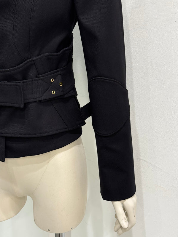 F/W 2003 Gucci by Tom Ford runway corset belted jacket