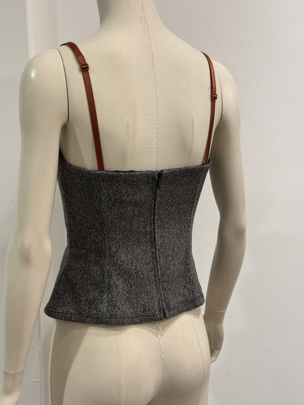 2000s Dolce & Gabbana wool corset top