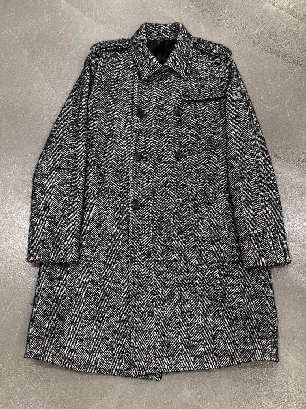 A/W 2007 Dior By Hedi Slimane “Navigate” tweed military coat