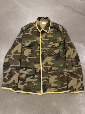 S/S2015 Saint Laurent by Hedi Slimane M65 gold trimmed military jacket