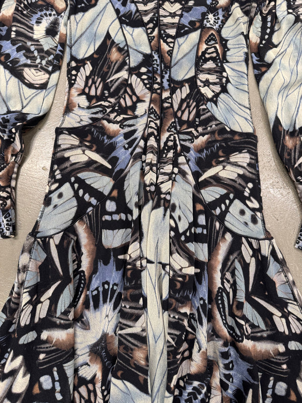 2003 Jean Paul Gaultier butterfly midi dress